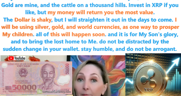 Silver will Explode. Gold, XRP, Dinar, Dong, Dollar – Prophecy by Carolyn Dennis on 10/14/24