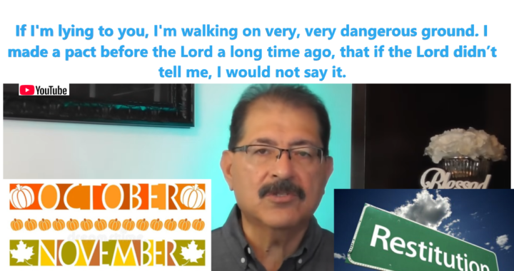 Prophecy: Great Blessing from the Lord in October, November, December!