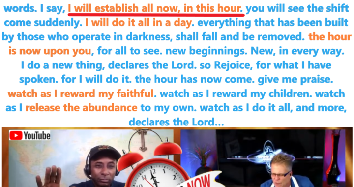 The hour has now come. Wealth of Wicked shall be transferred to the Righteous — Dr Brett Watson