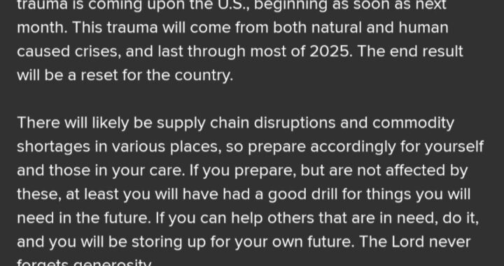 Time of Great Trauma is Coming Upon the U.S. – Rick Joyner