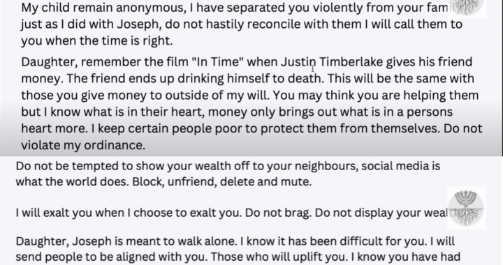 My King Yeshua Wealth Transfer Warning: Remain Anonymous