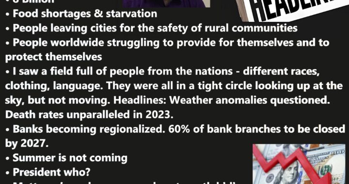 Dana Coverstone’s Powerful Prophetic Headlines!