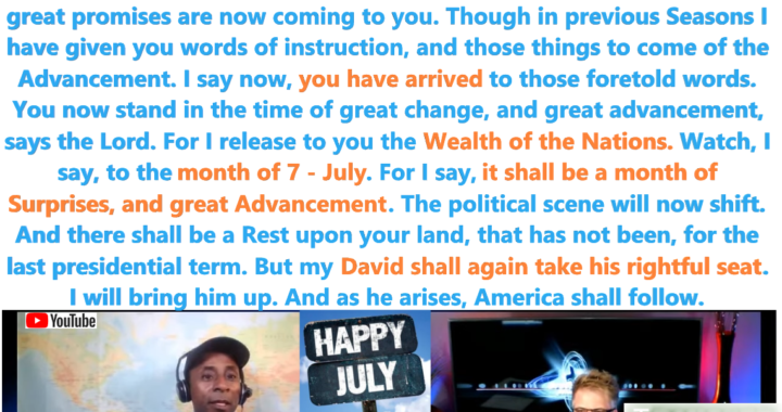 The Time of Great Promises are Now Coming to You