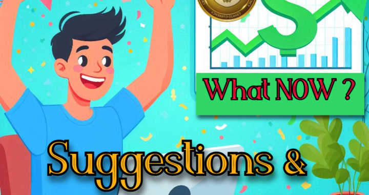 Your Crypto Orders Got Filled. What Now? Suggestions & Planning Ahead!!!