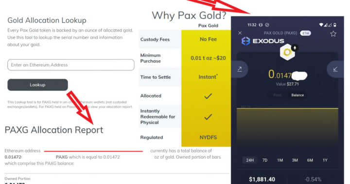 PAXOS GOLD (PAXG) – Best Crypto backed by Physical Gold