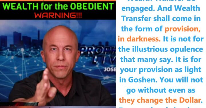 God: Only to the Obedient and Fearless shall the Wealth Transfer be engaged — Joseph Z