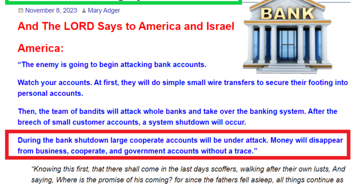 Many Banking Houses and Financial Institutions Will Be Taken Down