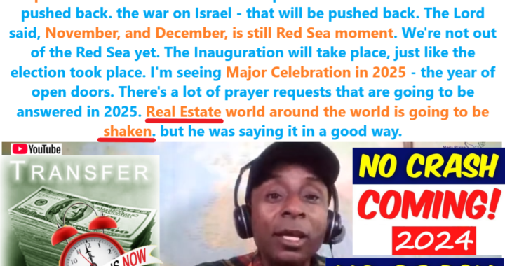 2025: NO Crash, Real Estate Shaken For Good, Wealth Transfer!