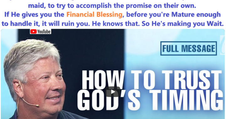 Why does God make people Wait (on the Wealth Transfer)?