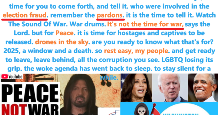 Not War, But Peace: Rest Easy, My People