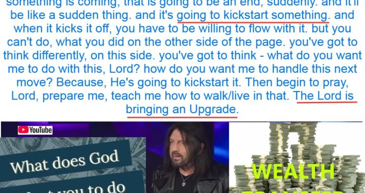 Massive Wealth Transfer: God’s Upgrade for Your Life!