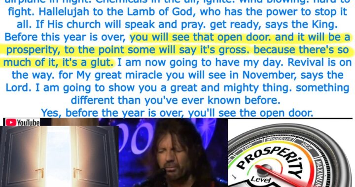 Urgent Warning: Seismic Tremors, Miracles, Harvest and Revival