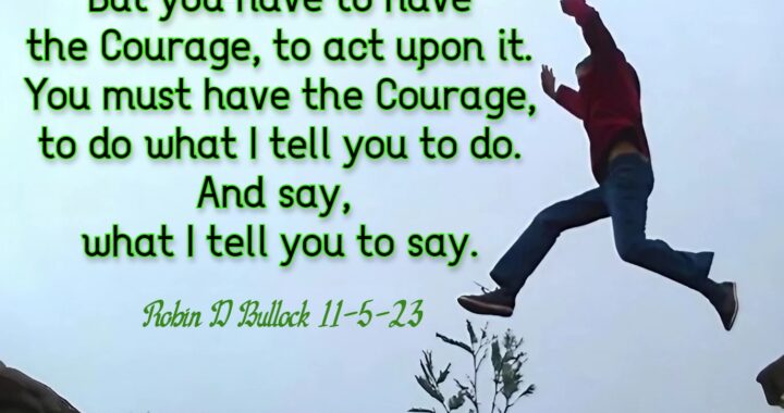 Act with Courage: Step Into the Clarity God Provides