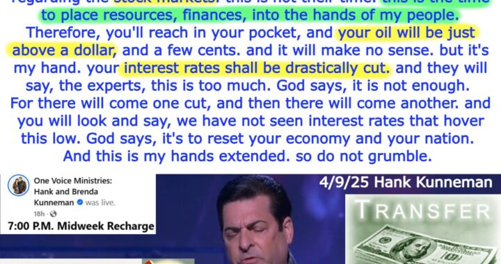 This is the Time to Place Resources, Finances, Into the Hands of My People.