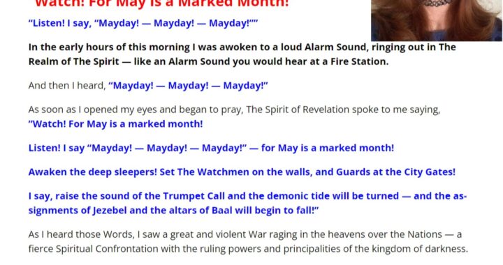 Mayday! – A Spiritual Alarm for May