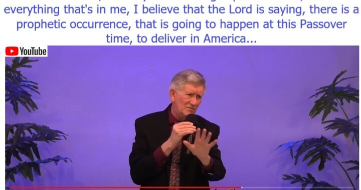 Prophetic Occurrence at Passover to Deliver America