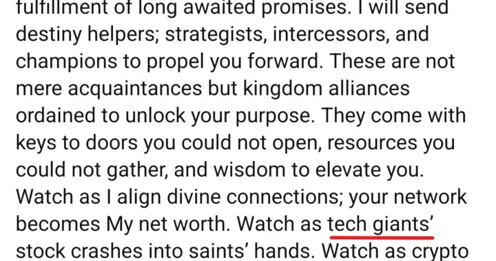 Tech Crash and Crypto Wealth Transfer to Kingdom Stewards