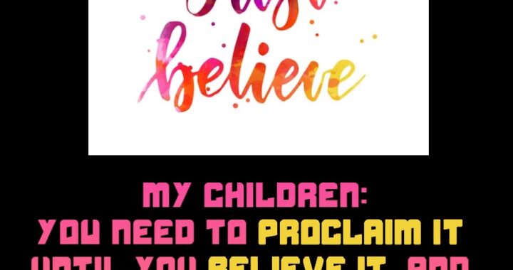 Faith Speaks First: Then Comes the Manifestation