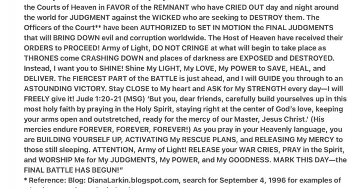 Final Judgments Will Bring Down Evil and Corruption Worldwide