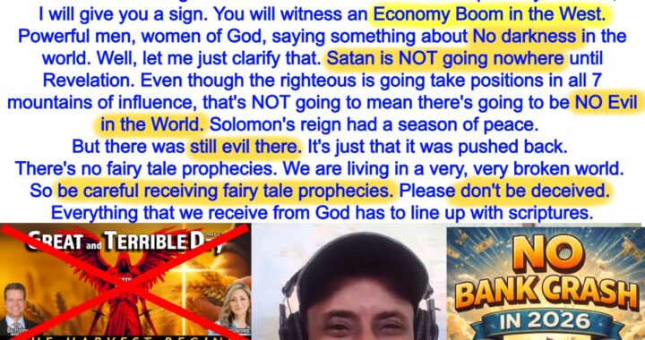 Economic Boom in the West, No Bank Crash in 2026, Evil Remains