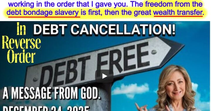 Reverse Order: Debt Cancellation, then Wealth Transfer