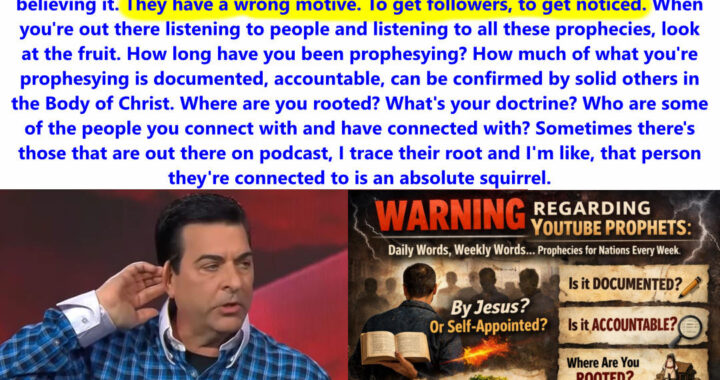 Self Appointed YouTube Prophets – Test Every Spirit