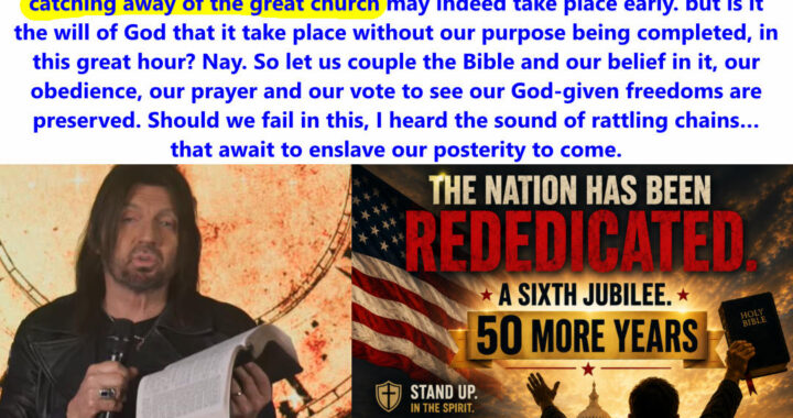 50 More Years for Victory – Early Rapture If We Fail